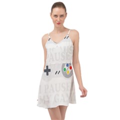 Ipaused2 Summer Time Chiffon Dress by ChezDeesTees