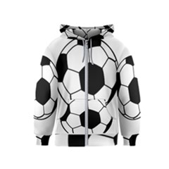 Soccer Lovers Gift Kids  Zipper Hoodie by ChezDeesTees