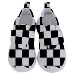 Chess Board Background Design Kids  Velcro No Lace Shoes by Vaneshart
