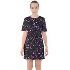 Digital Polka Sixties Short Sleeve Mini Dress by Sparkle