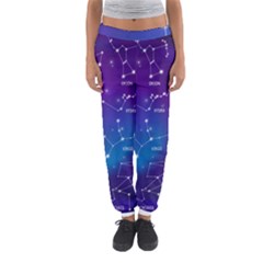 Realistic-night-sky-poster-with-constellations Women s Jogger Sweatpants by Vaneshart