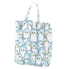 Penguins Pattern Giant Grocery Tote by Vaneshart