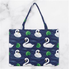 Swan Pattern Elegant Design Medium Tote Bag by Vaneshart