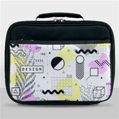 Graphic Design Geometric Background Lunch Bag by Vaneshart