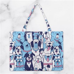 Dogs-seamless-pattern Medium Tote Bag by Vaneshart