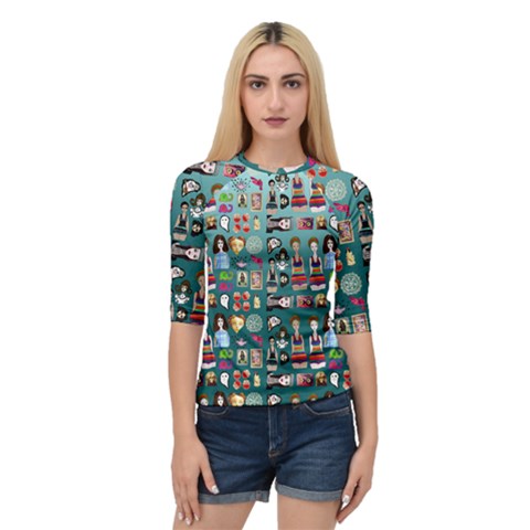 Kawaiicollagepattern2 Quarter Sleeve Raglan Tee by snowwhitegirl