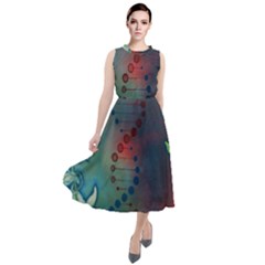 Flower Dna Round Neck Boho Dress by RobLilly