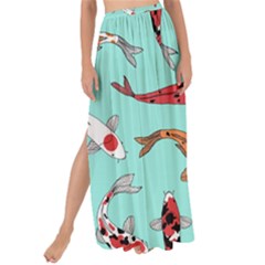 Pattern With Koi Fishes Maxi Chiffon Tie-up Sarong by BangZart
