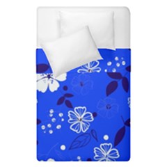 Blooming Seamless Pattern Blue Colors Duvet Cover Double Side (single Size) by BangZart