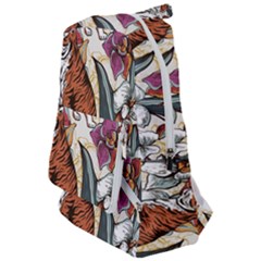 Natural Seamless Pattern With Tiger Blooming Orchid Travelers  Backpack by BangZart