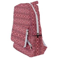Pink Art With Abstract Seamless Flaming Pattern Travelers  Backpack by BangZart
