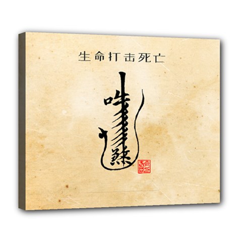 Taoist Talisman Deluxe Canvas 24  X 20  (stretched) by TaoMagic