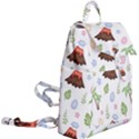 Cute palm volcano seamless pattern Buckle Everyday Backpack View2