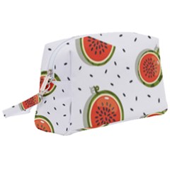 Seamless-background-pattern-with-watermelon-slices Wristlet Pouch Bag (large) by BangZart