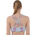 Cute planet space seamless pattern background Back Weave Sports Bra View2