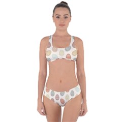 Seamless Pattern Colorful Easter Egg Flat Icons Painted Traditional Style Criss Cross Bikini Set by BangZart