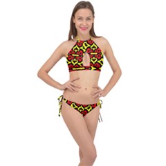 Rby-166 2 Cross Front Halter Bikini Set by ArtworkByPatrick