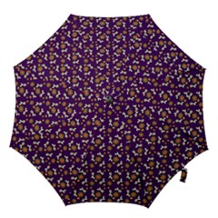 Clown Ghost Pattern Purple Hook Handle Umbrellas (medium) by snowwhitegirl