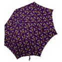 Clown Ghost Pattern Purple Hook Handle Umbrellas (Medium) View2