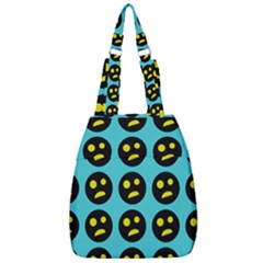 005 - Ugly Smiley With Horror Face - Scary Smiley Center Zip Backpack by DinzDas