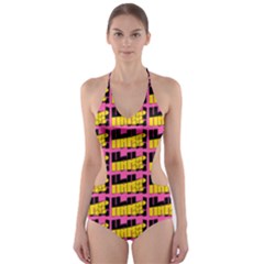 Haha - Nelson Pointing Finger At People - Funny Laugh Cut-out One Piece Swimsuit by DinzDas