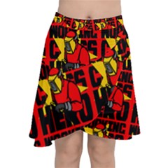 Working Class Hero - Welders And Other Handymen Are True Heroes - Work Chiffon Wrap Front Skirt by DinzDas