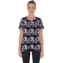 Mountain Bike - Mtb - Hardtail And Dirt Jump 2 Cut Out Side Drop Tee by DinzDas