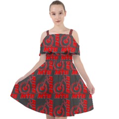015 Mountain Bike - Mtb - Hardtail And Downhill Cut Out Shoulders Chiffon Dress by DinzDas