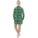Game Over Karate And Gaming - Pixel Martial Arts Women s Long Sleeve Casual Dress View2