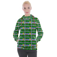 Game Over Karate And Gaming - Pixel Martial Arts Women s Hooded Pullover by DinzDas