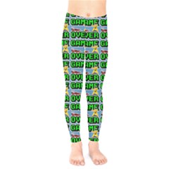 Game Over Karate And Gaming - Pixel Martial Arts Kids  Leggings by DinzDas