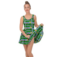 Game Over Karate And Gaming - Pixel Martial Arts Inside Out Casual Dress by DinzDas