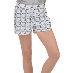 White And Nerdy - Computer Nerds And Geeks Velour Lounge Shorts by DinzDas
