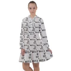 White And Nerdy - Computer Nerds And Geeks All Frills Chiffon Dress by DinzDas