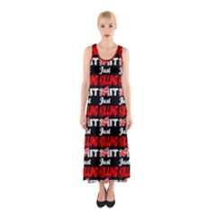 Just Killing It - Silly Toilet Stool Rocket Man Sleeveless Maxi Dress by DinzDas