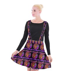Inka Cultur Animal - Animals And Occult Religion Suspender Skater Skirt by DinzDas
