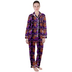 Inka Cultur Animal - Animals And Occult Religion Satin Long Sleeve Pyjamas Set by DinzDas