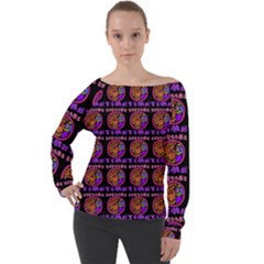 Inka Cultur Animal - Animals And Occult Religion Off Shoulder Long Sleeve Velour Top by DinzDas