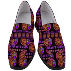 Inka Cultur Animal - Animals And Occult Religion Women s Chunky Heel Loafers by DinzDas