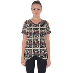 Bmx And Street Style - Urban Cycling Culture Cut Out Side Drop Tee by DinzDas