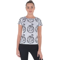 Monster Party - Hot Sexy Monster Demon With Ugly Little Monsters Short Sleeve Sports Top  by DinzDas