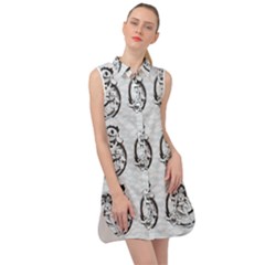 Monster Party - Hot Sexy Monster Demon With Ugly Little Monsters Sleeveless Shirt Dress by DinzDas