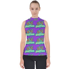 Jaw Dropping Comic Big Bang Poof Mock Neck Shell Top by DinzDas