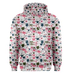 Adorable Seamless Cat Head Pattern01 Men s Core Hoodie by TastefulDesigns