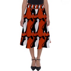  Bull In Comic Style Pattern - Mad Farming Animals Perfect Length Midi Skirt by DinzDas