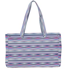 Pastel Lines, Bars Pattern, Pink, Light Blue, Purple Colors Canvas Work Bag by Casemiro