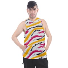 Painted Shades Men s Sleeveless Hoodie by designsbymallika