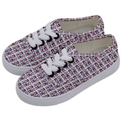 60s Ombre Hair Girl White Kids  Classic Low Top Sneakers by snowwhitegirl