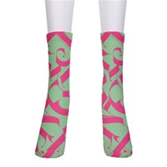 Pattern Ornament Gothic Style Elegant Font Tattoos Men s Crew Socks by Amaryn4rt