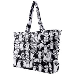 Graffiti Spray Can Characters Seamless Pattern Simple Shoulder Bag by Amaryn4rt